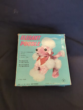 "ELEGANT POODLE" VINTAGE TOY 80’s Collectible Toy Walking Dog