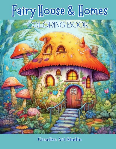 Fairy house homes - house, coloring