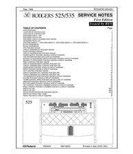 Rodgers 525 and 535 service - 525,