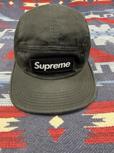Supreme camp cap panel black - camp, 5