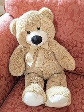 Miri Moo Bear Soft Toy Plush Cuddly Teddy Stuffed Animal 60cm Cuddle Cushion