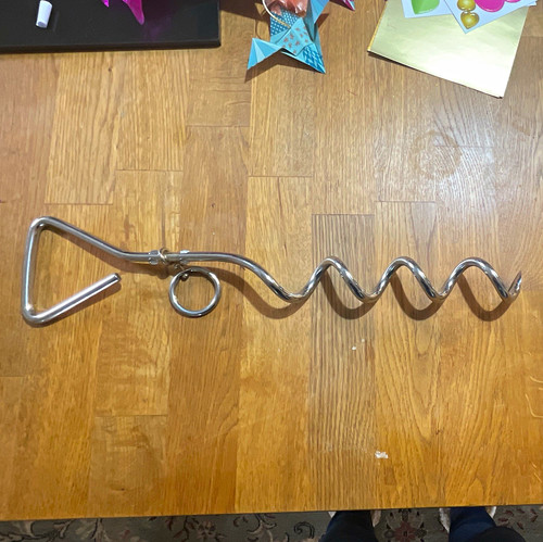 Silver metal spiral ground - metal,