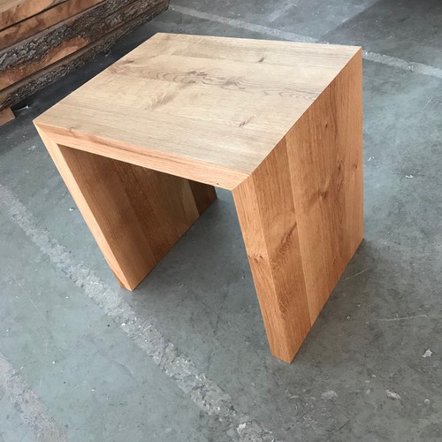Designer stool oak wild - , solid