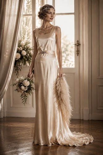 Antique wedding dress - , liquid