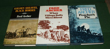 3  Fred Archer Books When Village Bells Were Silent/Poacher's Pie/Golden Sheaves