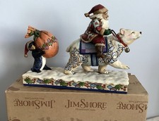 Jim Shore 2006 ‘Delivering Winter Wishes’ Santa, Polar Bear, Penguin Boxed