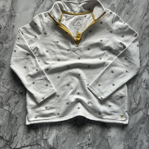 Joules white embroidered bee - white,