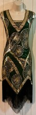 Stunning New Flapper dress size L 12 14 Party Cocktails 20s