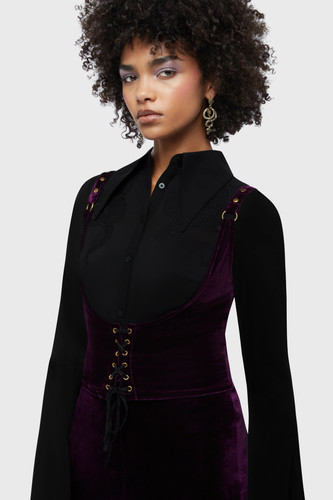 Killstar night petal underbust - night,