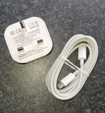 30W PD Fast Charger USB-C Plug & Cable Set for iPhone 14 13 12 11 Pro Max / iPad