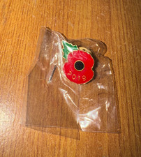 Red Enamel 2019 Poppy Pin
