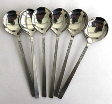 6 Viners Love story Soup Spoons in Lovely Condition 