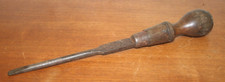 Vintage Wood Handled Screwdriver in VGC ~14" Long ~Flat/ Slot Head  (LM2)