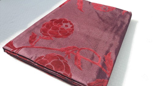 Plum ring top faux silk - plum,