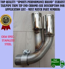 EXHAUST TWIN TIPS FOR BMW 3/4