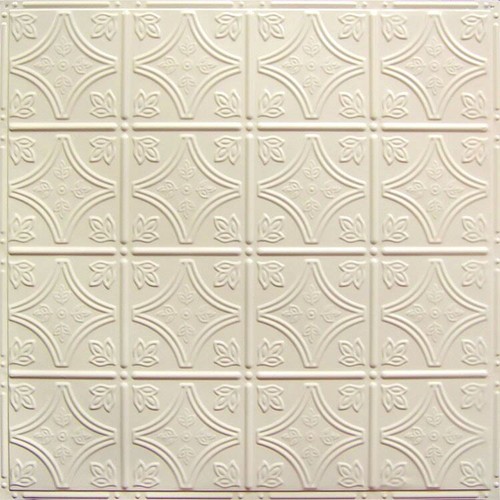 Painted tin ceiling tile - painted,