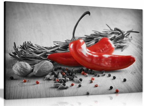Herbs spices kitchen canvas - herbs,