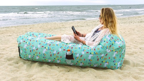 Inflatable lounger portable - inflatable, lounger: