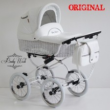 SCARLETT Wicker Pram Baby Fashion  STROLLER CARRYCOT