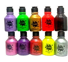 10X Poster Paint Children Ready Mix Random Colour Set Kid Bottle Art CRAFT 150ml