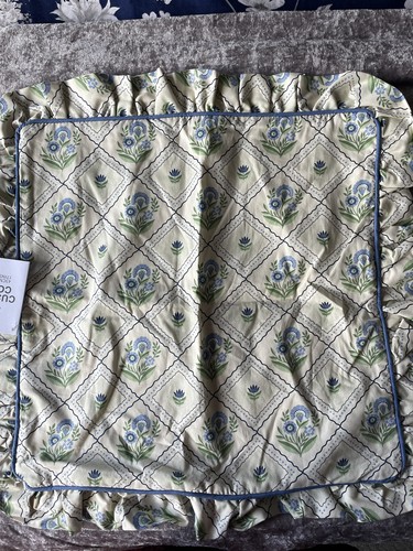 Cream cushion cover with - cream,