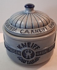 Vintage J.W. Remy Höhr Kneiff Nordhausen Chewing Tobacco Jar ~ Made In Germany