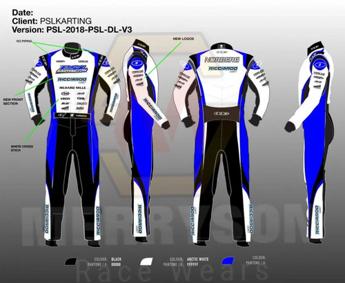 Ricciardo kart racing suit - kart,