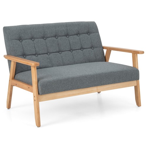 Mid century upholstered love - upholstered,