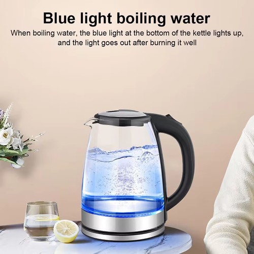 Glass electric kettle led - kettle,