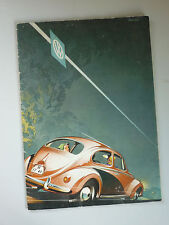 VOLKSWAGEN BEETLE BROCHURE 1950s (ENGLISH TEXT) CLASSIC VW DE LUXE CONVERTIBLE