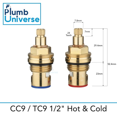 Quarter turn tap - turn, 1/2"