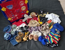 Build A Bear Workshop Blue Wardrobe With Bundle Of Clothes And Accessories