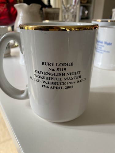 2002 masonic gilded - gilded, tankard