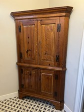 Welsh Pine Corner Cupboard
