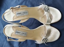 JIMMY CHOO Ivory Satin RENE