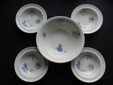 BESWICK PAVLOVA SET OF DESSERT BOWLS ONE LARGE FOUR SMALL