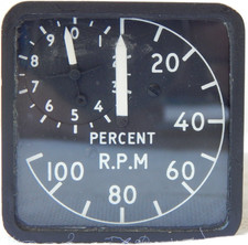 Nimrod Aircraft RPM Tachometer, Engine Speed Indicator [1R7A]