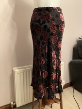Beautiful Laura Ashley Silk Velvet Devore Skirt .  Super Condition. Size 10