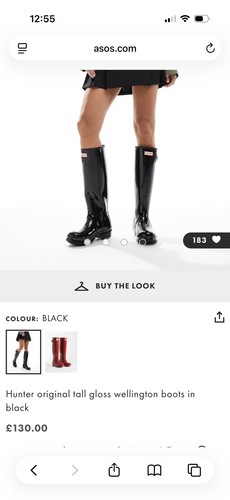 Hunter original tall gloss