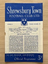 27.12.1954. Shrewsbury Town v