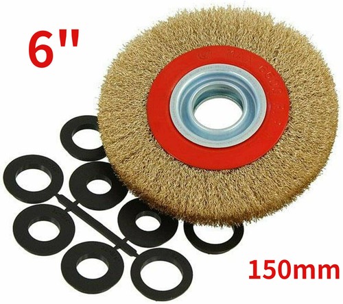 Wire wheel grinder bench - 6",
