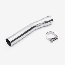 Lextek Stainless Steel 51mm Link Pipe for Suzuki SV650 (03-15) Exhaust Clamp-On