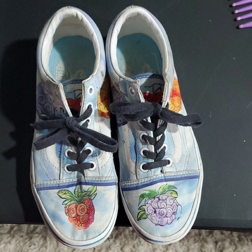 Vans blue and white - and,