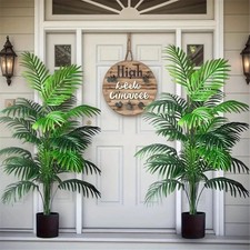 2Pcs  Artificial Monstera Tree