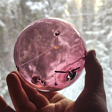 Timo Sarpaneva Iittala "Solar ball" art glass, glass hanging ornament 1960s