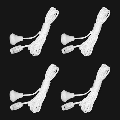4pcs white light pull - white, cord