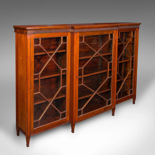 Large antique breakfront - large,