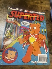 SuperTed comic #1 Mar 10 1990 + Free Gift Badge Marvel Super Ted Spotty
