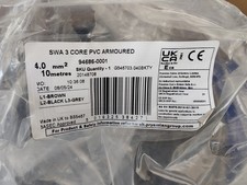 3 Core Armoured SWA Cable (94686-0001) 4.0mm 10M