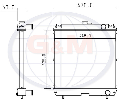 Radiator for kubota pramac - for,
